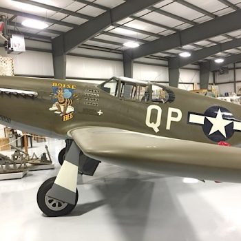 P51 with Snow Skis