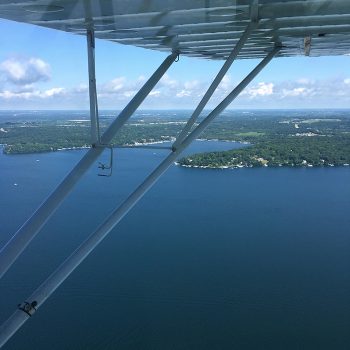 No Envy looking at Lake Geneva viewed from a Champion 7EC