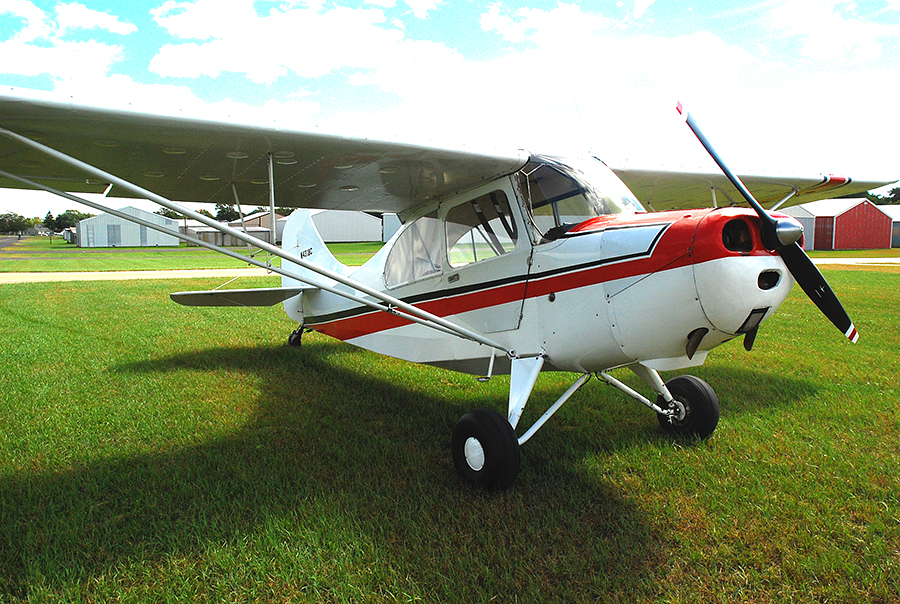 Champion 7EC on grass airport
